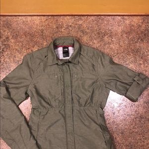 The North Face button down.